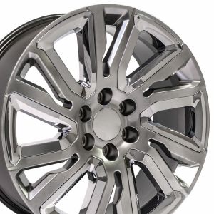 China TUV 22 Inch GMC Denali Replica Wheels 5901 Gloss Black Chevy Tahoe Chrome Rims on sale