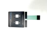 UL Certification Two Button Backlit Membrane Switch For Power Control Module