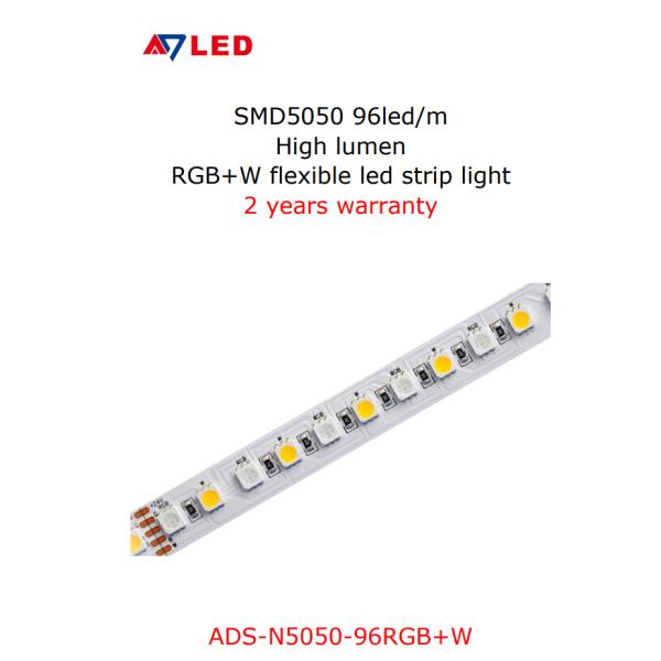 96leds/M SMD 5050 RGBW LED Strip High Lumen RGB Flexible for Indoor Decoration