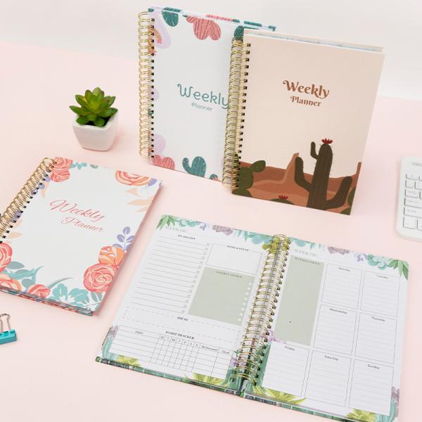 Custom A5 Hardcover Notebook with Round Corner or Right Angle Page Count