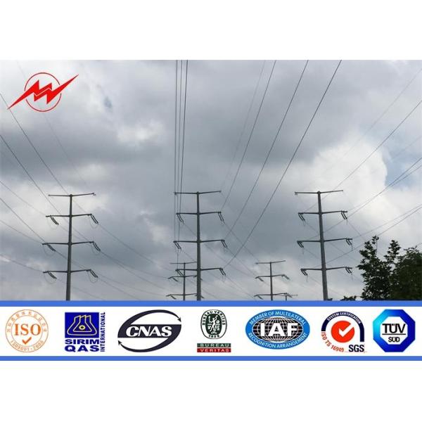 Quality Durable Q235 Conoid Galvanized Steel Transmission Poles For Electricity Distribution  wholesale