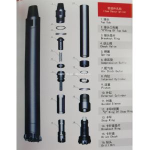 High Air Pressure Down The Hole Hammer With Foot Valve QL40 QL50 QL60 QL80