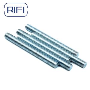 DIN Electro Galvanized Threaded Rod G.I. 3/8 X 10″ For Fixing Pipes And Channels