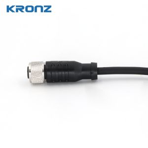M12 Connector with Pre-assembled Cable 4 Pin A Code PVC Cable Sensor Connector