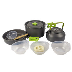 Camping Outdoor Cookware Sets Portable Folding Teapot Set