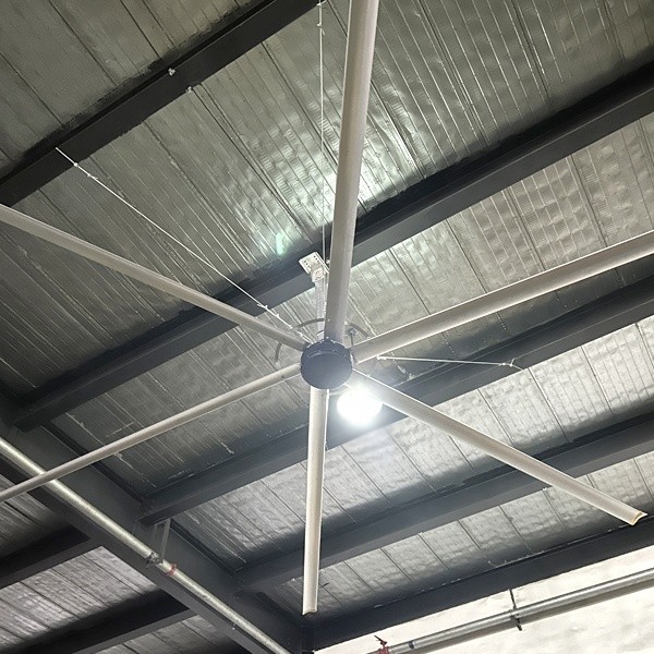 24ft Aluminum Magnesium Alloy HVLS Industrial Ceiling Fan For Warehouse High
