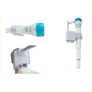 Plastic Threaded Tank Fittings For Dual Flush Cistern Bottom Entry Toilet Fill