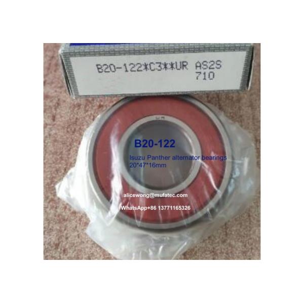 B20-122 Isuzu Panther Aternator bearings special ball bearings for car repair and maintenance 20x47x16mm