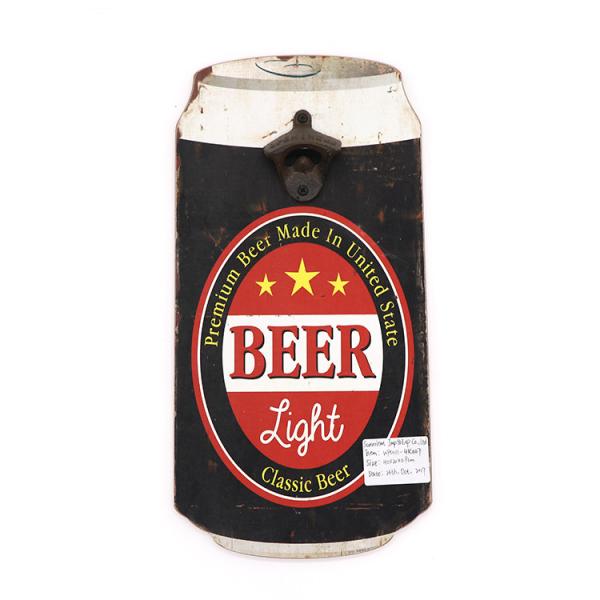Quality Eco Friendly Decorative Wall Mount Bottle Opener MDF With Paper Printing Technique wholesale