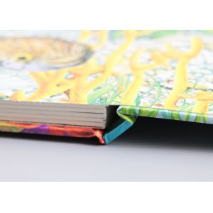 Oil Varnishing Hardcover Childrens Board Books Square Spine With Gloss