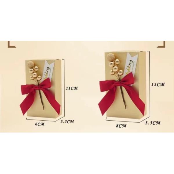 European Chocolate Packaging Paper Box 8.66*8.66*2.56In Waterproof Candy Favor Boxes