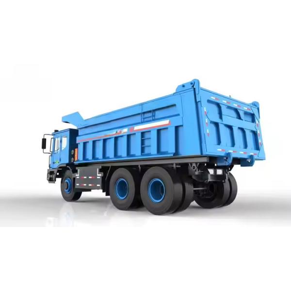 Customized 6*4 Driving Type 3 Axles Tare Weight 39000kg Electric Mining Dump