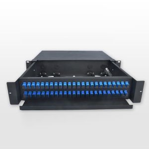 Cold Roll Steel 19 Fiber Optic Patch Panel For Fiber Distribution / Terminal