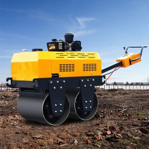 Cheap 0.5 Ton Walk Behind Double Steel Wheel Mini Road Roller Convenient Operation Efficient Compaction for sale