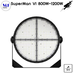 Cheap 1000W IP66 Stadium LED Flood Light Dustproof Waterproof IK10 20Deg/40Deg/60Deg 160LM/W 2700K-6000K For Airport Wharf for sale