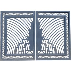 Australia Style Courtyard Wall Gate With Sliding Open Design Customizable Size