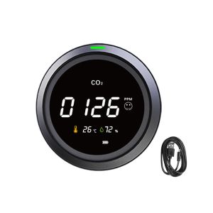 18650 Lithium Environmental Testers , Grey Co2 Concentration Detector