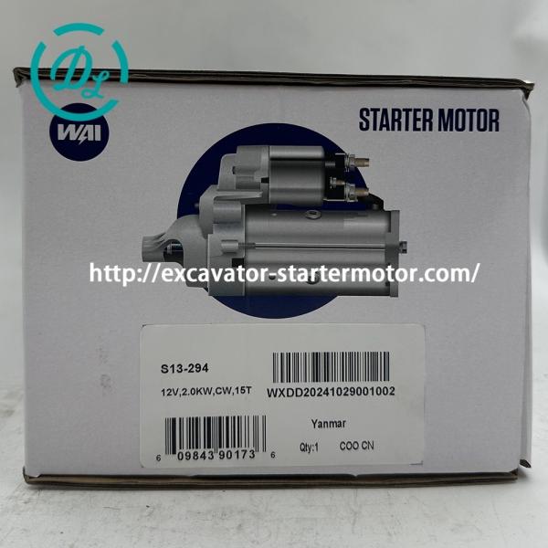 EexcavaStart WAI Excavator Starter Motor S13-294 for 4D84 Engine
