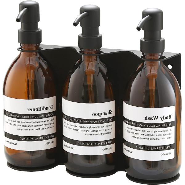 Quality Sustainable Wall Mount Adjustable Height Soap Dispenser Holder for Refillable Bottles wholesale