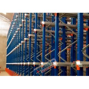 Heavy Load Drive In Racking , Galvanised Pallet Racking Storage Drive Through