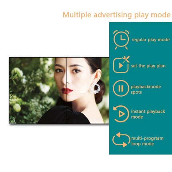 Indoor 500 Nits 55" 1920x1080 LCD Video Wall Panel