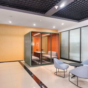 Soundproof Private Meeting Pods with STC30dB Acoustic Rating and 100-240V Power