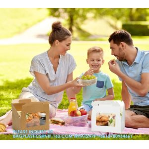 Large Gable Boxes Treat Boxes With Window, Gift Boxes Food-Grade Boxes Food