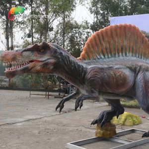 Theme Park Life Size Animatronic Dinosaurs Spinosaurus For Amusement Park