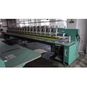 Cheap 18 Heads 9 Needles Tajima Reconditioned Embroidery Machines Support 12 Languages for sale