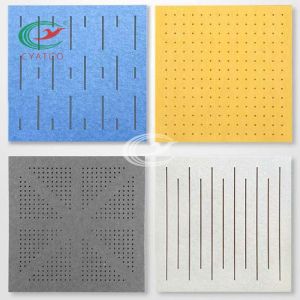 Stable Harmless Acoustic PET Felt Panels , Multipurpose Felt Wall Board