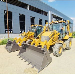 Rotary Load and Unload 2.5 Ton Quick Hitch Backhoe Wheel Loader with Maquinas