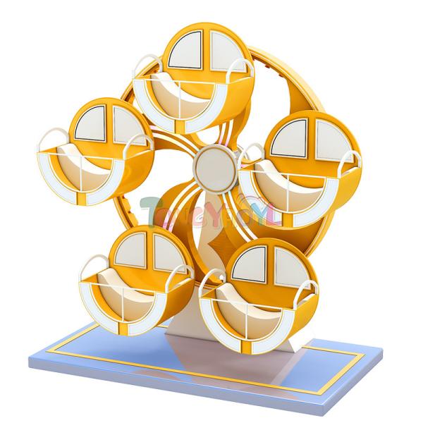 Quality Custom Soft Play Equipment Orange Miniature Ferris Wheel Commercial wholesale