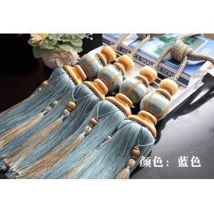 Delicate custom long tassel fringe trimming for curtain attractive tieback