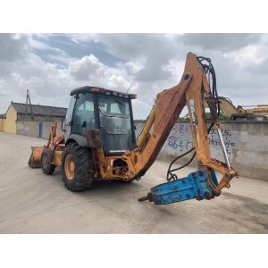 Used Backhoe Loader Original Case 580m, Secondhand Hydraulic Backhoe Loader Case