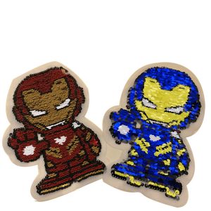 Iron Man Embroidery Designs Patches For Garment Decoration Custom Color