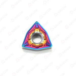 Speed CVD PVD Nano Blue Coated Carbide Turning Insert with Sharp WNMG080404/08