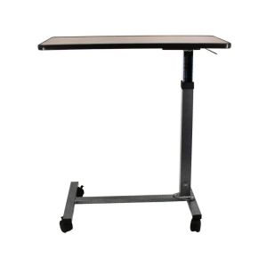 Portable Over Bed Table with Locking Wheels and Adjustable Height Perfect for