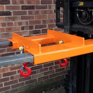 1T To 4T Fork Truck Swivel Hook Attachment Bright Orange Painted