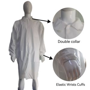 V601 Non-Woven Uniform Tyvek Micro-Porous Disposable Lab Coat for Doctors and