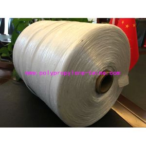 100% Virgin Polypropylene Fillers , High Strength Split Yarn White Color