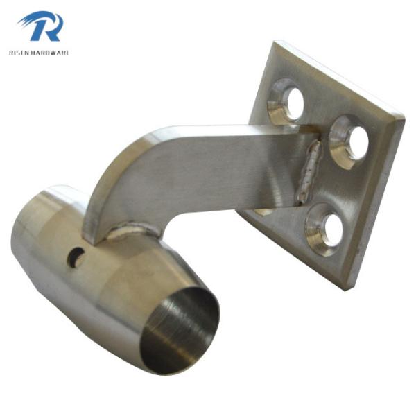 stainless steel handrail fitting rail to wall HFRS002, finishing satin or mirror