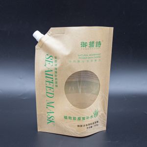 Customizable Capacity 250ml/500ml/1000ml Spout Pouches With Transparent Windows