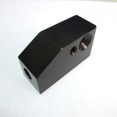 CNC aluminum back anodized finish small block with thread holes