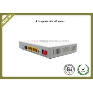 FTTH GPON ONT Router Network Media Converter 4GE 4 LAN PORTS WIFI For Networking
