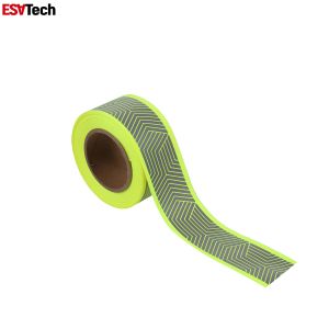 6 7 8 Inch 50m High Visibility Reflective Elastic Tape For Clothing Garment