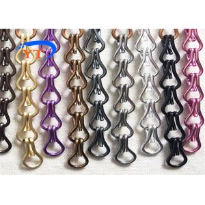 China Decoration Aluminum 1.6mm Chain Insect Door Curtains For Living Room on sale