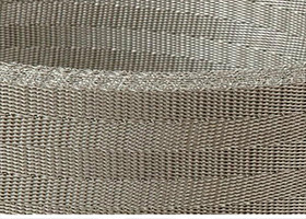 Heavy Duty Sintered Steel Wire Mesh Belt , Chain Mesh Conveyor Belt