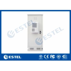 Three Layers Metal Outdoor Battery Street Cabinets Telecoms With Water Sensor