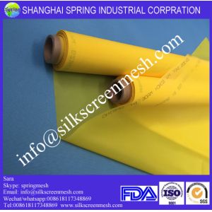 screen printing on polyester mesh 72T white/yellow 100% polyester bolting cloth