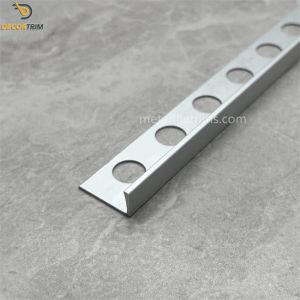 China Aluminum Decorative Trips Aluminium Tile Trim 8mm Silver on sale